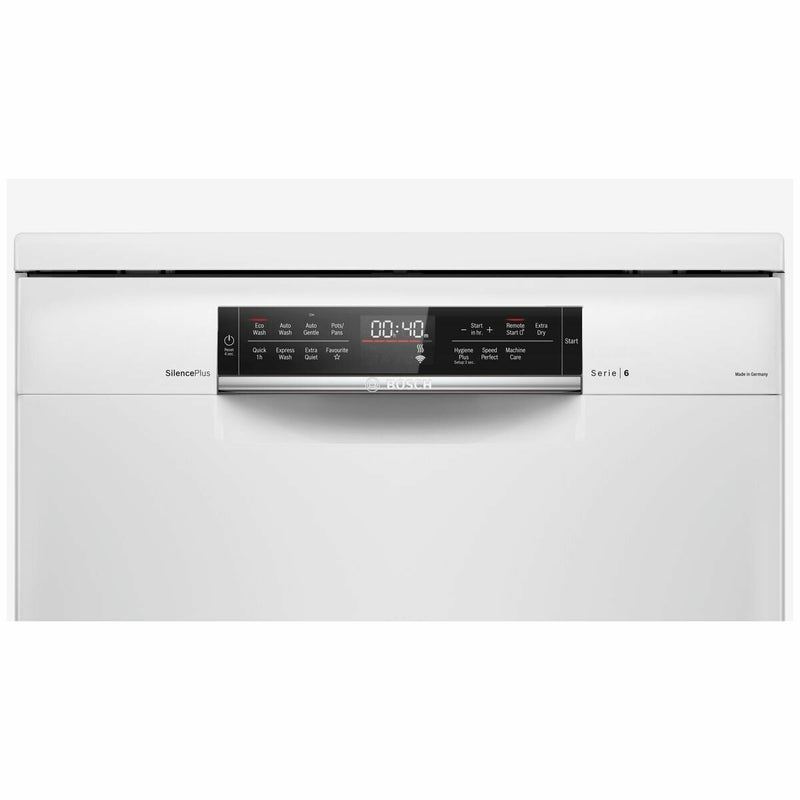 Bosch 60cm Series 6 Freestanding Dishwasher White SMS6HCW01A
