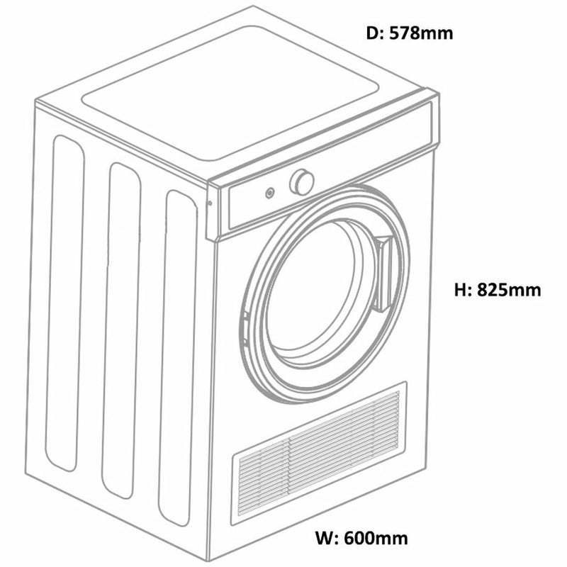 Fisher & Paykel Series 7 7kg Vented Dryer DE7060P2